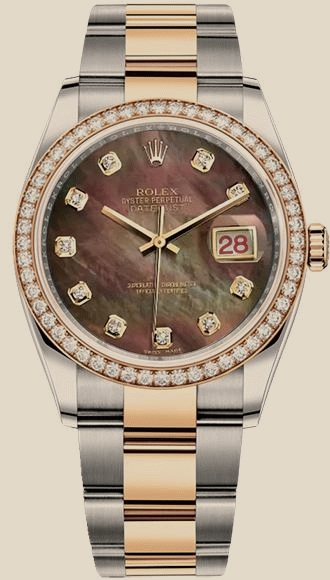 Rolex                                     Datejust 36 mm, Oystersteel and Everose gold
